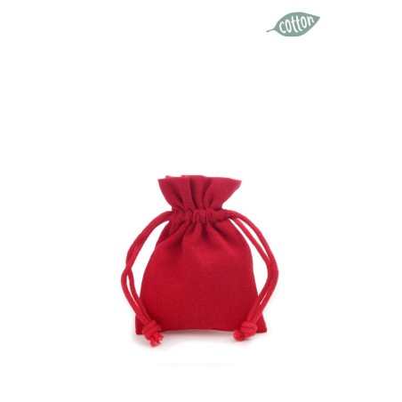 Sacchetto Cotton Deluxe Flatbag 10x7cm 20 Red 2303f