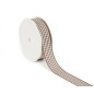 Small Check Ribbon 20mt X 25mm 2159 71 Sand