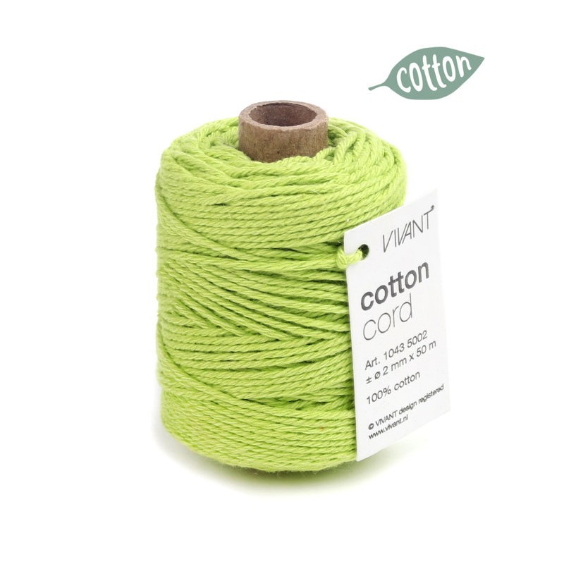 Cotton Cord 1043 50mt Ø2mm 62 Spring /green