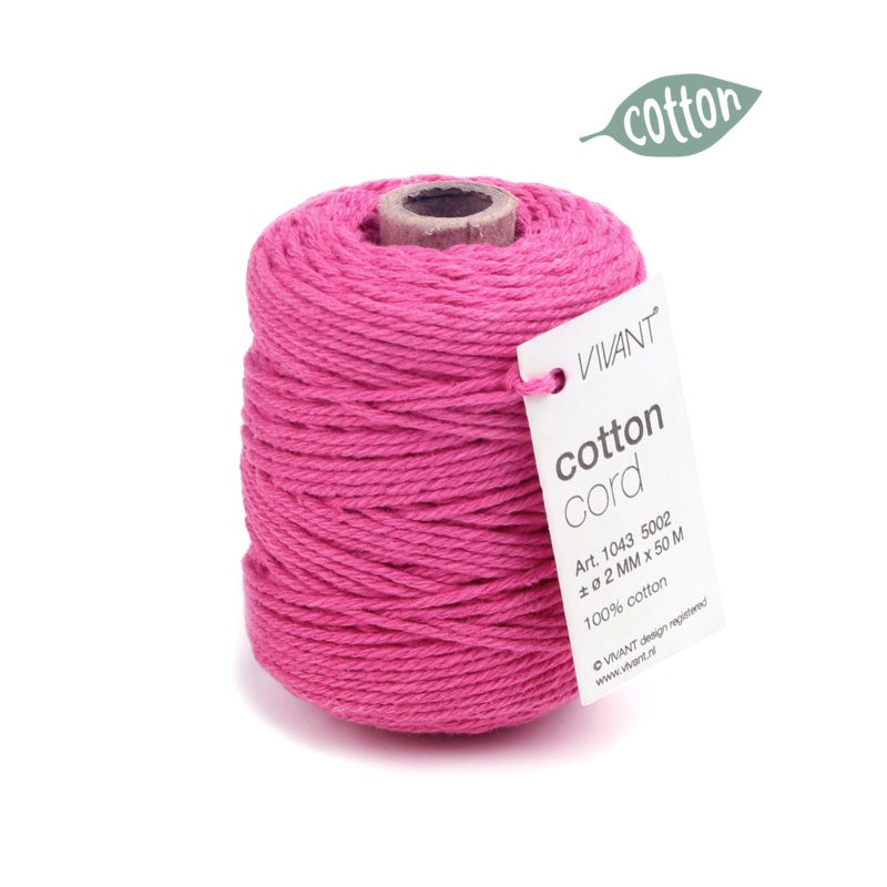 Cotton Cord 1043 50mt Ø2mm 11 Pink