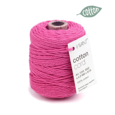 Cotton Cord 1043 50mt Ø2mm 11 Pink