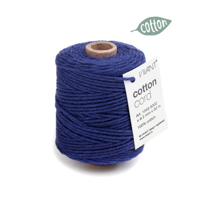 Cotton Cord 1043 50mt Ø2mm 47 Royal Blue