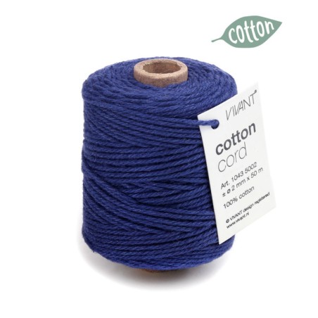 Cotton Cord 1043 50mt Ø2mm 47 Royal Blue