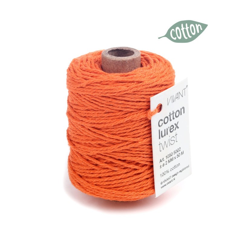 Cotton Cord 1043 50mt Ø2mm 57 Orange