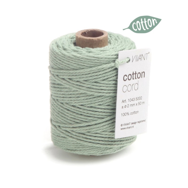 Cotton Cord 1043 50mt Ø2mm 60 Nile/light Olive