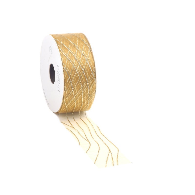 Flow Ribbon 25mt.x40mm 5183 Col.51 Gold