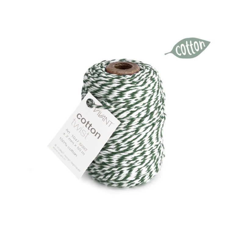 Cotton Twist 1047 Cord 50mt Ø2mm 69 Dark Green