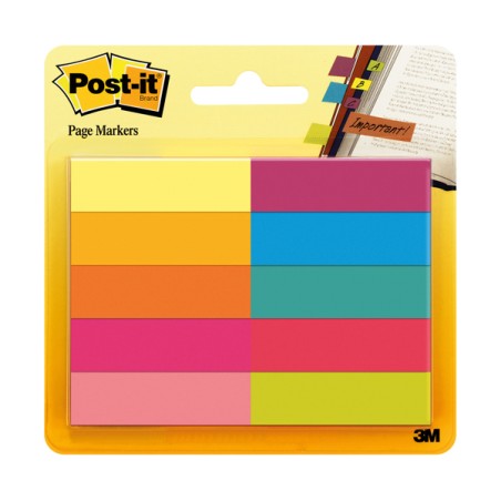 Segnapagina Post-it  670-10ab-eu 500fg In 10colori Index 12,7x44mm In Carta