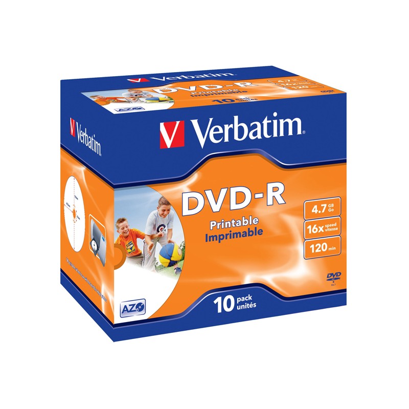 Verbatim - Scatola 10 Dvd-r - Jewel Case - 43521 - 4,7gb