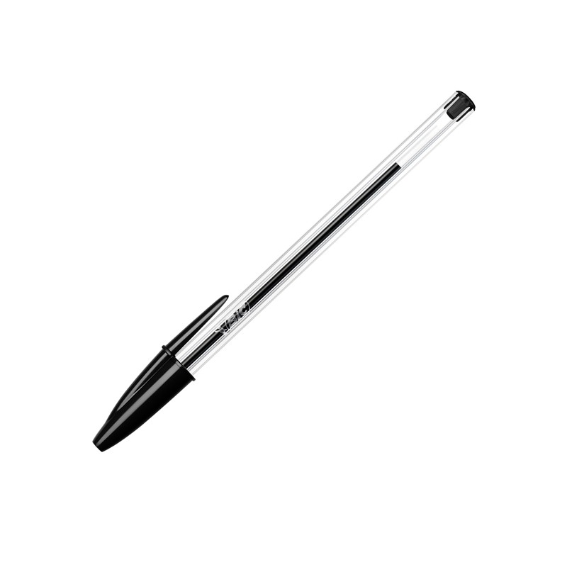 Penna A Sfera Bic Cristal Nera 50pz Punta Media 1,0mm