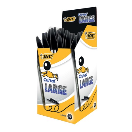 Penna Cristal Large Nero 1,6 Mm  50pz