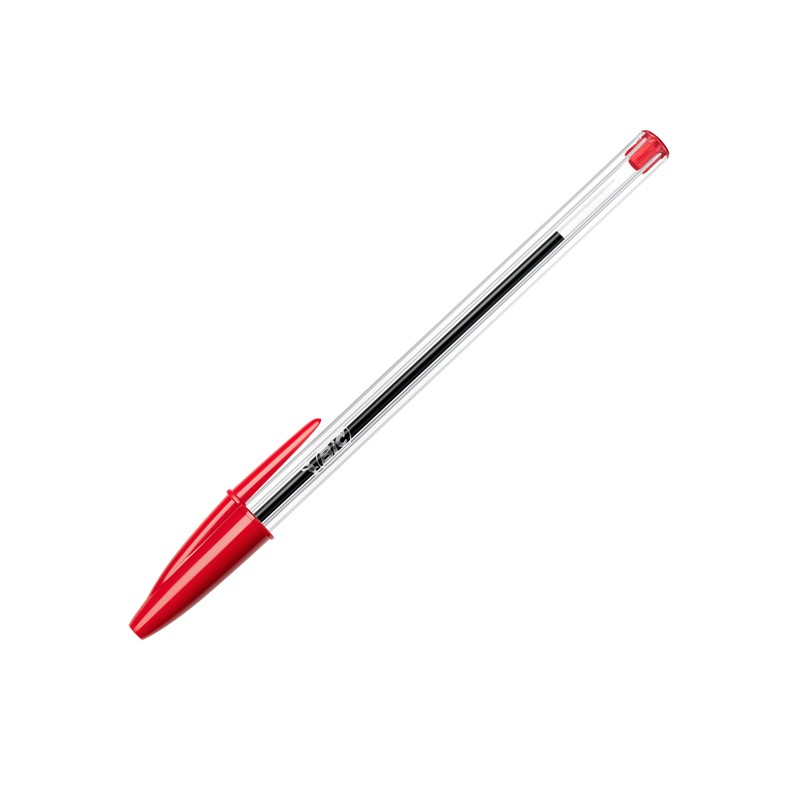 Penna A Sfera Bic Cristal Rossa 50pz Punta Media 1,0mm