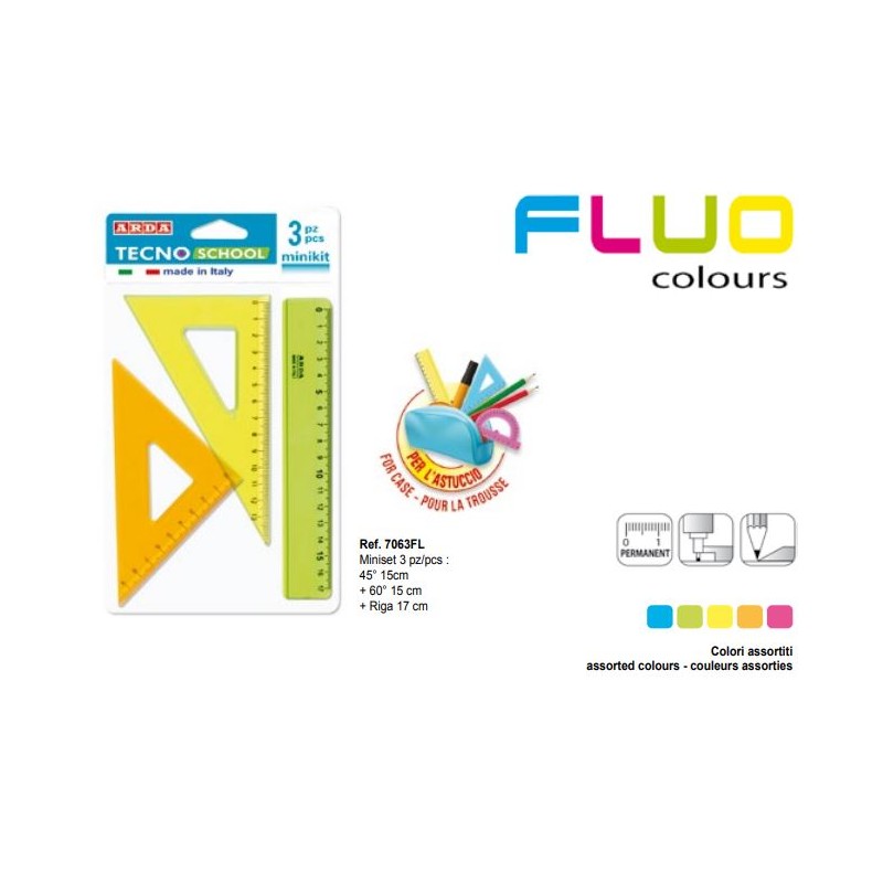 Minikit 3pz Tecnoschool Fluo 7063fl Arda 1/20