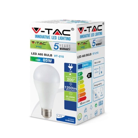 Lampada Led V-tac Goccia E27 15w 3000k  Samsung Sku-159