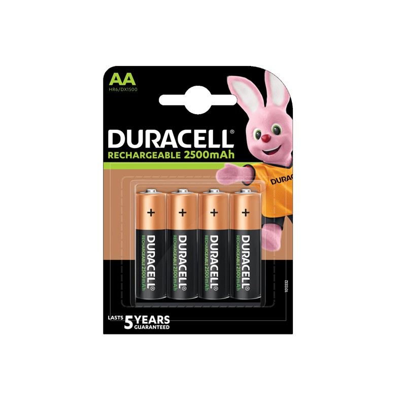 Bl. Pile Duracell 4 Stilo Aa Ricaricabile