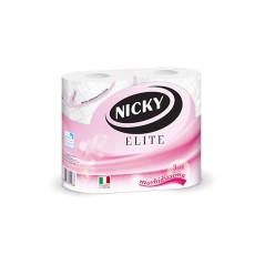 Carta Igienica Tenderly Nicky Elite 3 Veli  4 Rotoli 110130