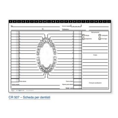 Scheda Per Dentisti 17x24 100pz