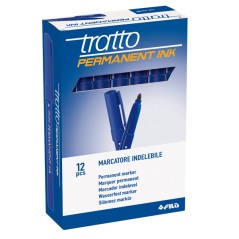 Marcatore Tratto Permanent 12pz Blu