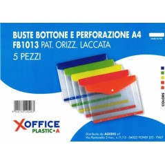 Busta Bottone E Perf.a4 Fb1013 Xoffice Patella Laccata