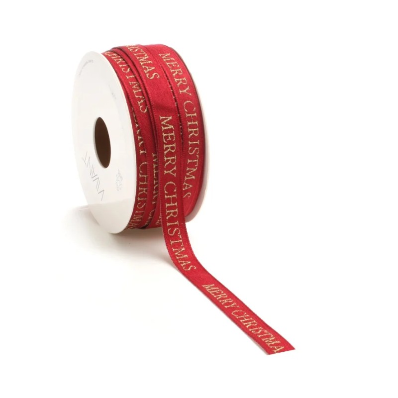 Texture Christmas Ribbon 15mt.x12mm 4549 Col.25 Bordeaux