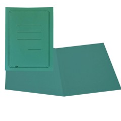 100 Cartelline Semplici Verde C/stampa