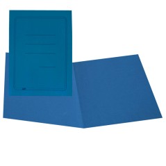 100 Cartelline Semplici Azzurro C/stampa