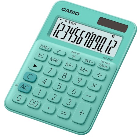 Calcolatrice Da Tavolo Ms-20uc Verde Casio