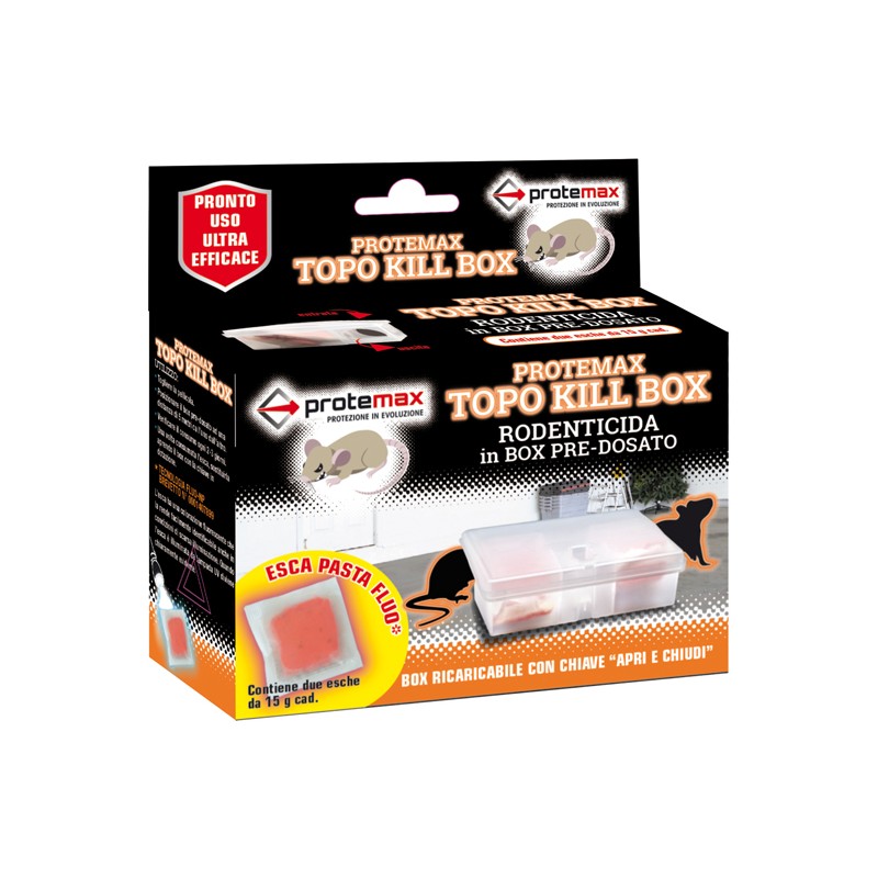 Box Topo Kill Esca Rodenticida Protemax