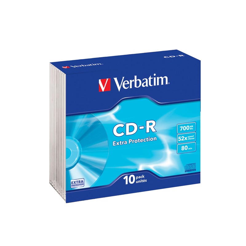 Cd-r Verbatim 52x 700mb 10pz Vercdp70052sls