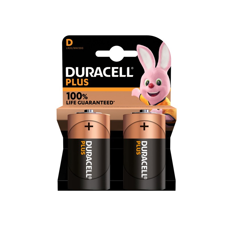 Bl. Pile Duracell Plus Torcia 2pz D Lr20/mn1300