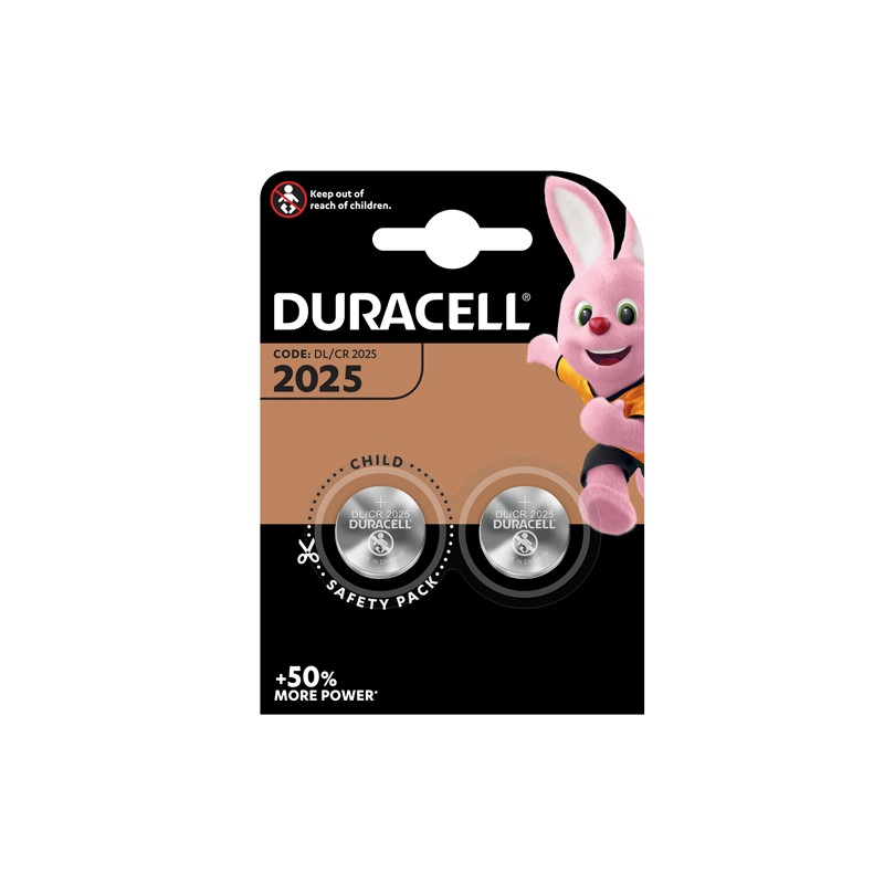 Bl. Pila Litio Duracell 3v Cr2025 2pz