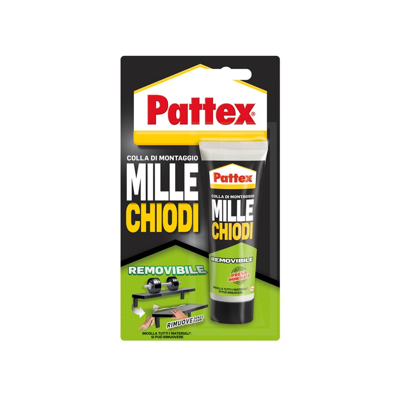 Adesivo Pattex Millechiodi Removibile 100gr