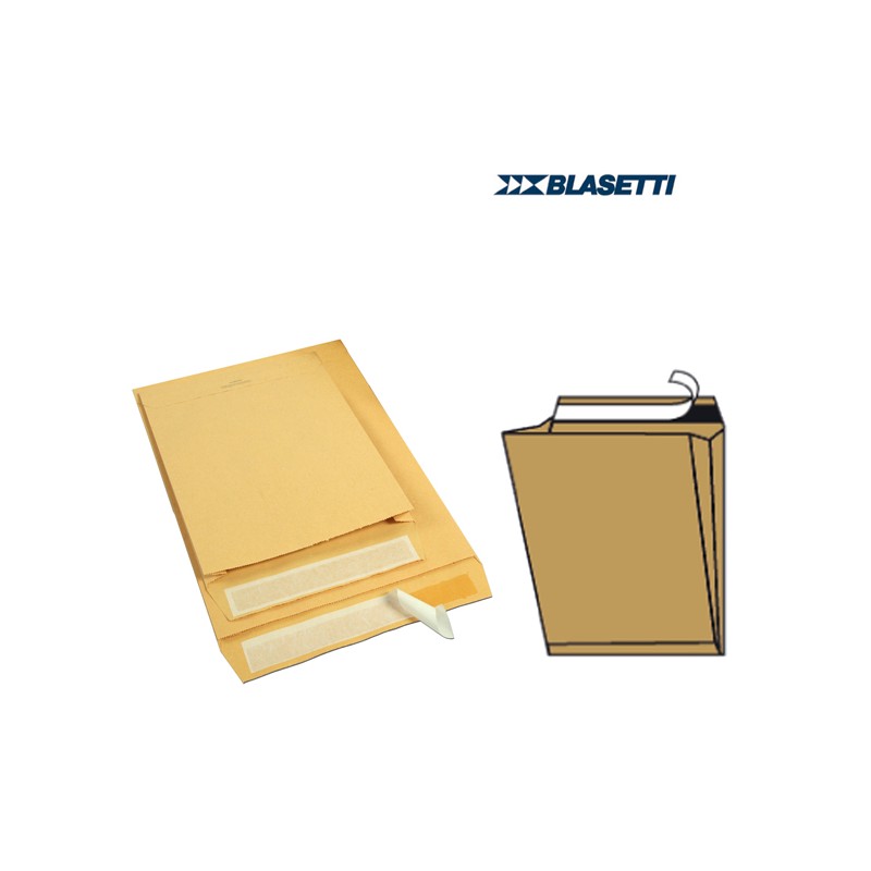 Buste A Sacco Avana C/soffietto250x353x40mm 10pz