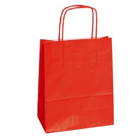 Shopper Carta Kraft 22x10x29cm Rosso 5922