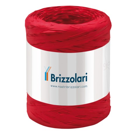 Rafia Sintetica 6802 5mmx200mt Colore Rosso 07 Brizzolari