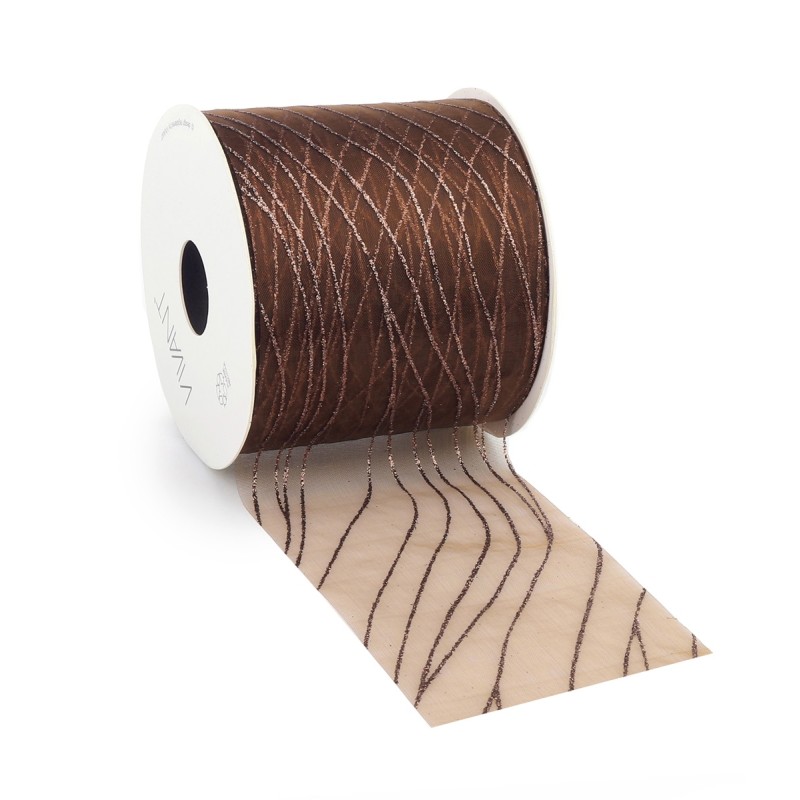 Flow Ribbon 20mt.x8cm 5183 Col. Brown