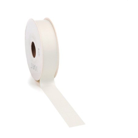 Grosgrain Gigi Ribbon 20mtx25mm 70 Creme/ivory6608