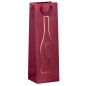 Shopper Portabottglie C/manici In Corda 12x37x9cm Rosso Rex Sadoch