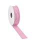 Small Check Ribbon 20mt X 25mm 2159 10 Rose