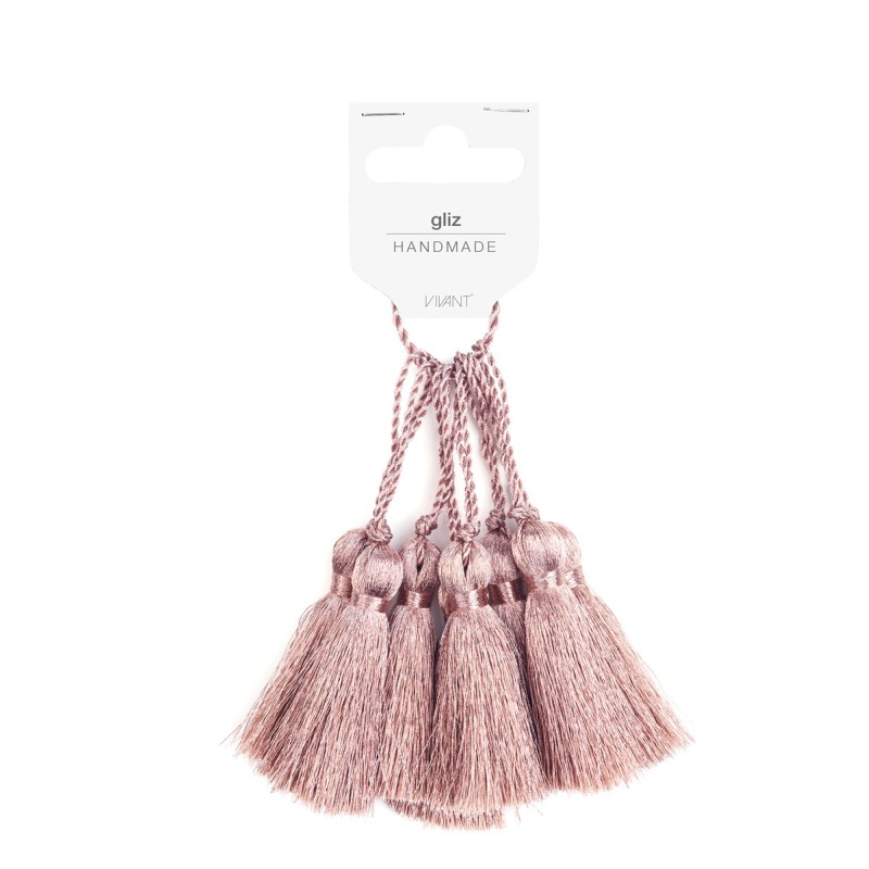 Nappine Glitz Tassel 1475d 5,5cm 8pz 29 Red/red Rose Gold