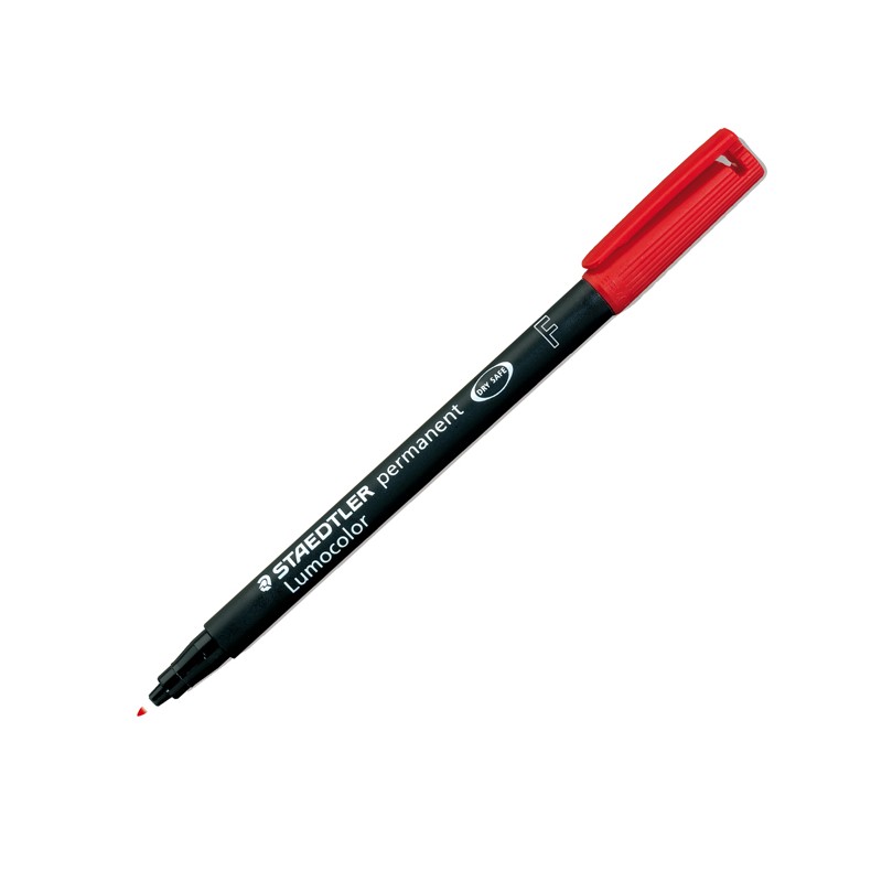 Penna Staedtler Lumocolor 318 10pz  F Rosso