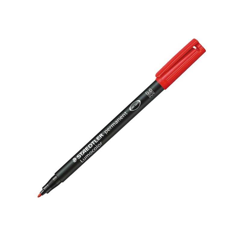 Penna Staedtler Lumocolor 317 10pz  M Rosso