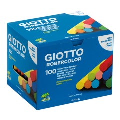 Scatola 100 Gessetti Tondi Colorati Giotto