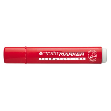 Marcatore Tratto Marker Rosso P/tonda 12pz