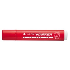 Marcatore Tratto Marker Rosso P/scalpello 12pz