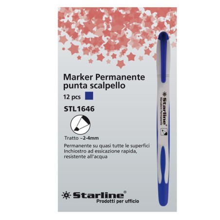 Marcatore Permanente Blu P/scalpellostarline 2-4mm Stl1646