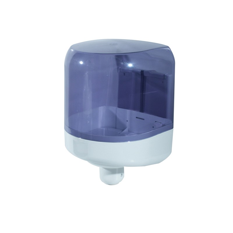 Dispenser Asciugamani A Spirale Prestige - Formato Maxi - 25,6x27,5x33,5 Cm - Bianco/azzurro Trasparente - Mar Plast