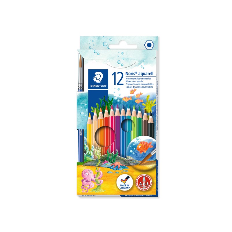 Astuccio 12 Matite Colorate 144 Aquarell Noris Club Staedtler