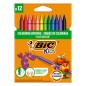 Astuccio 12 Pastelli Kids Plastidecor Bic