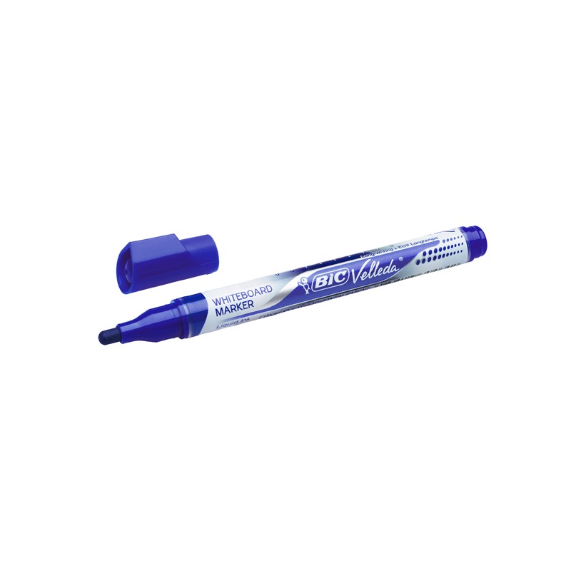 Marcatori P.tonda 1pz Blu Whiteboard Velleda Liquid Ink Pocket Bik